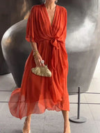 Lucienne | Elegant V-neck dress