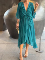 Lucienne | Elegant V-neck dress