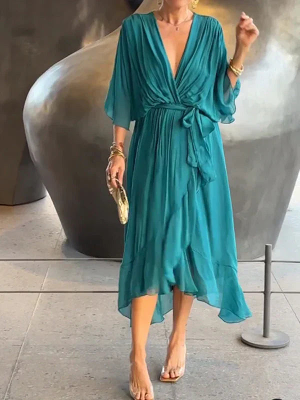 Lucienne | Elegant V-neck dress