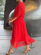 Lucienne | Elegant V-neck dress