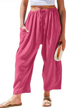 Elara Wide-Leg Cotton Linen Pants