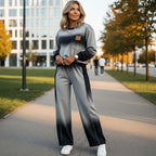 Women's Casual Gradient Top and Pants Set