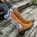 Ladies' Thick Plush Mid-Calf Snow Boots